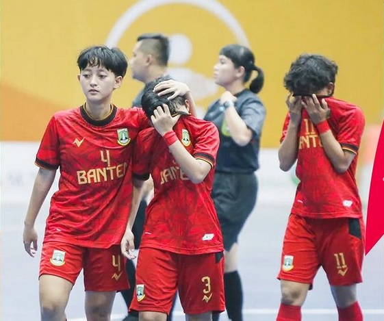Tim Futsal Banten vs Kalimantan Timur.