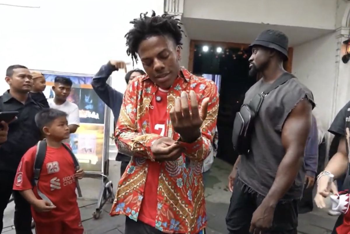 iShowSpeed saat berkunjung ke Indonesia bulan lalu.