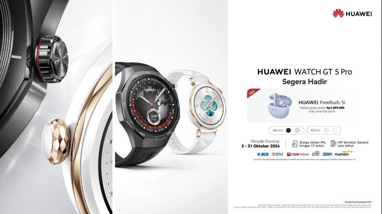 HUAWEI WATCH GT 5 Series sudah bisa dibeli