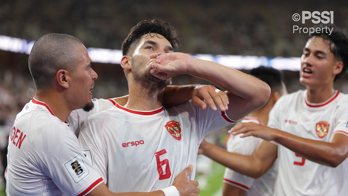 Para pemain Timnas Indonesia kala berlaga.