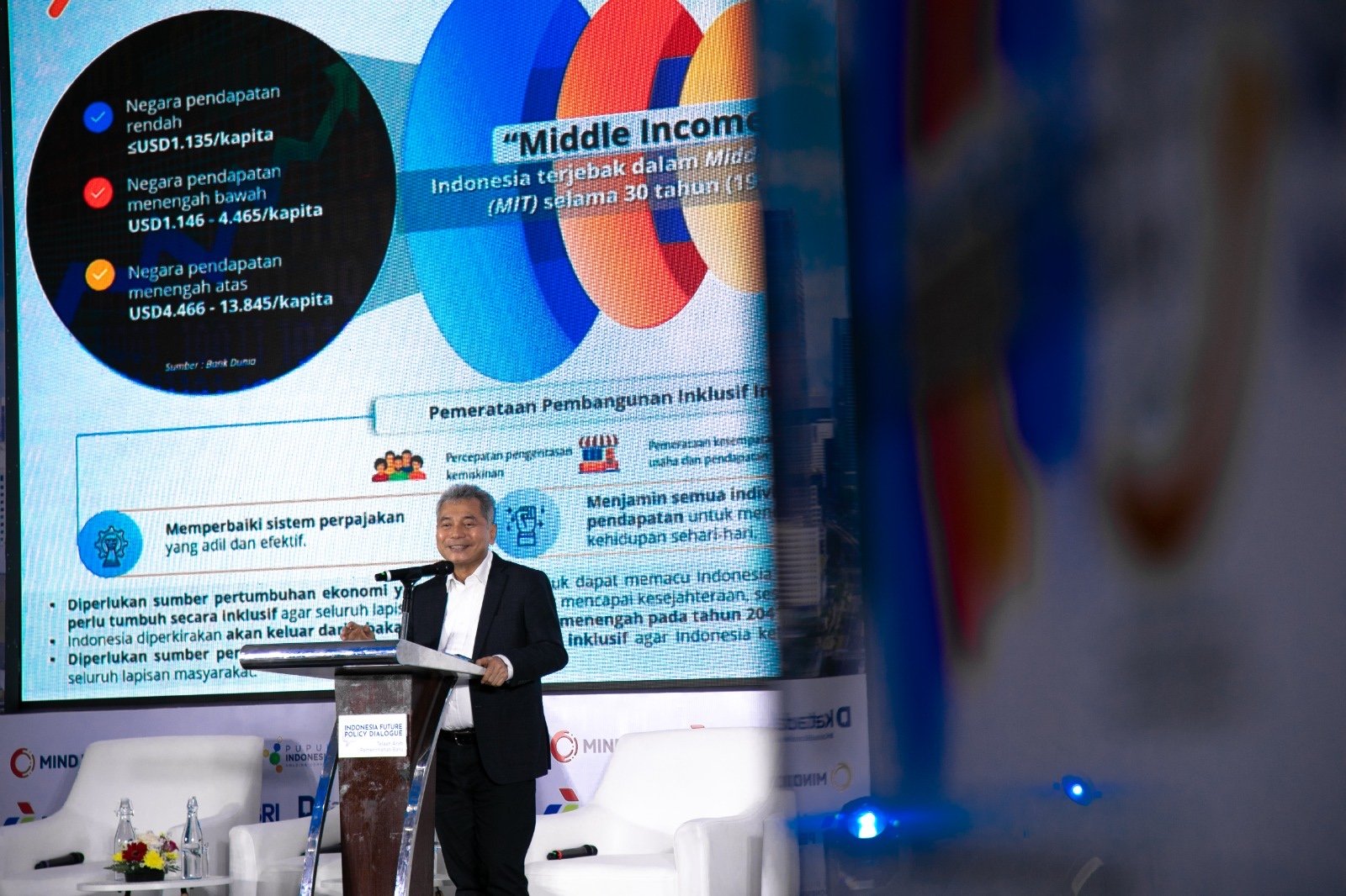 Direktur Utama BRI Sunarso mengungkapkan kunci agar Indonesia bisa keluar dari middle income trap