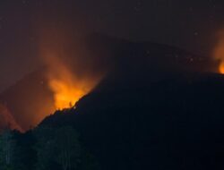 Luas Kebakaran di Gunung Agung Capai 104 Hektare