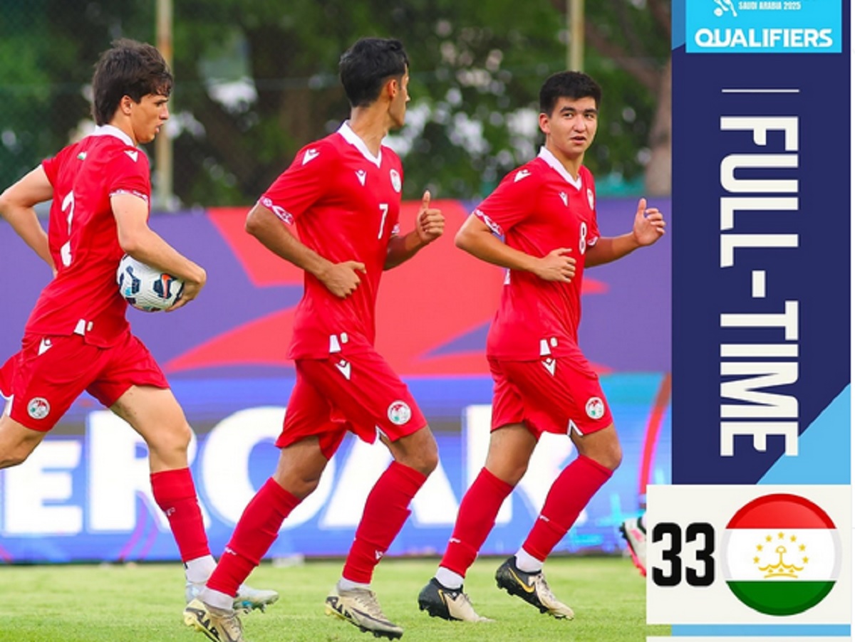 Timnas Tajikistan U-17 menang 17-0 atas Guam U-17.
