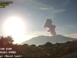 PVMBG, Erupsi Marapi Rilis Abu Kelabu ke Arah Barat Laut