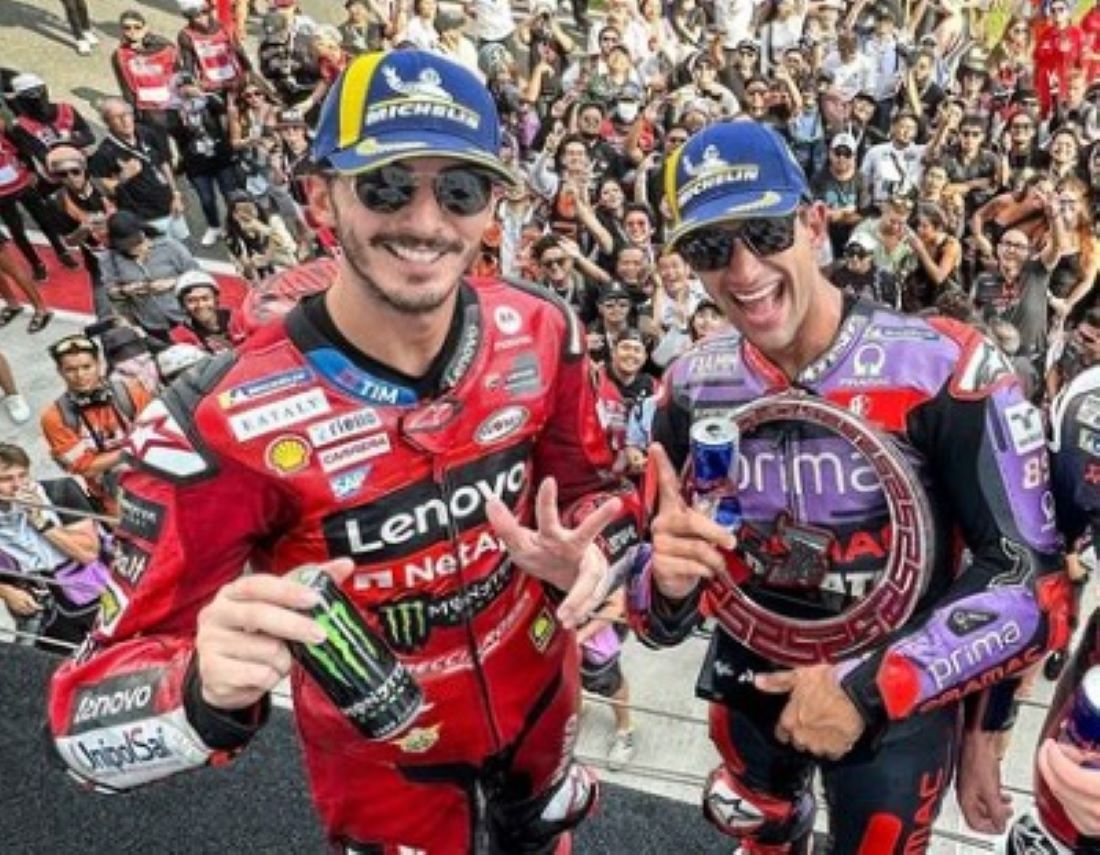 Jorge Martin dan Francesco Bagnaia bersaing ketat di MotoGP 2024.