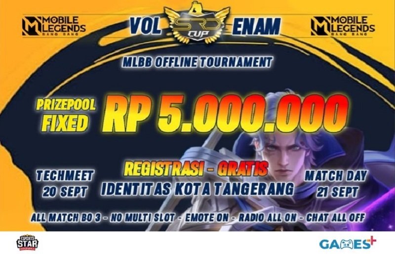 Turnamen SRD Cup Mobile Legends: Bang Bang Tangerang.