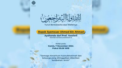 Menteri Ketenagakerjaan Yassierli Berangkat ke Padang Usai Kehilangan Ayah