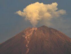 Gunung Semeru Letuskan Abu Hingga 1 Kilometer di Atas Puncak