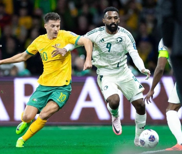 Timnas Australia vs Arab Saudi berakhir sama kuat 0-0.