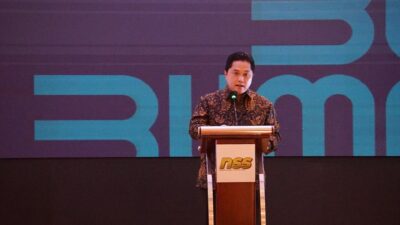 Erick Thohir Soal Wamenhan Jadi Komut Holding BUMN Pertahanan.