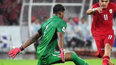 Laga Timnas Indonesia vs Timnas Jepang.