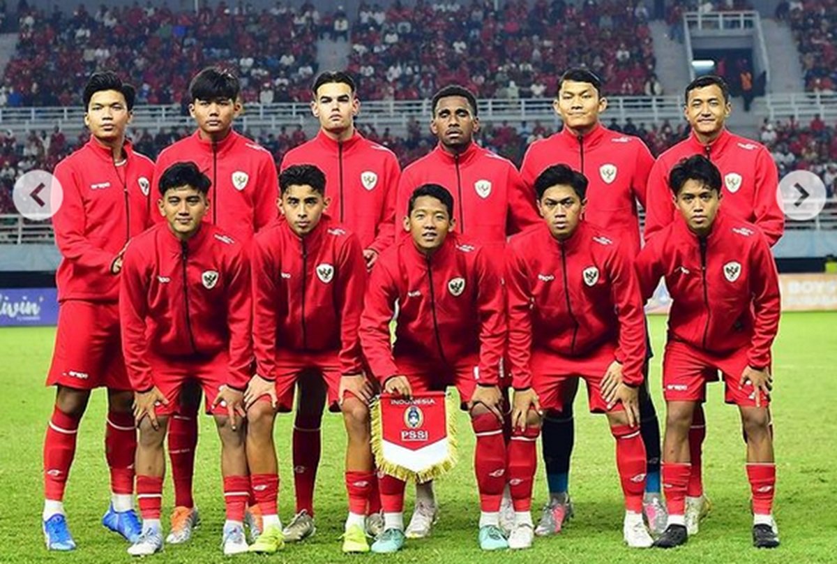 Para pemain Timnas Indonesia U-20 kala berlaga.