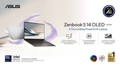 Tingkatkan Produktivitas dengan ASUS Zenbook S 14 OLED dan Fitur AI Canggih