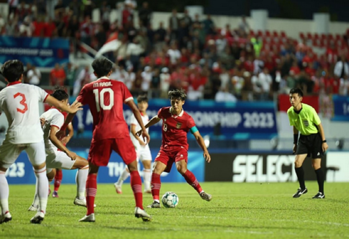 Momen Timnas Indonesia U-23 bertemu Timnas Vietnam U-23 di Piala AFF U-23 2023.
