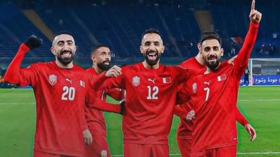 Timnas Bahrain menang 2-0 atas Irak di Gulf Cup 2024.