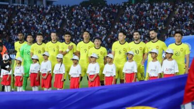 Laga Timnas Kamboja vs Timnas Malaysia.