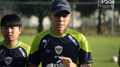 Shin Tae-yong berjuang antar Timnas Indonesia lolos ke final Piala ASEAN Mitsubishi Electric Cup 2024.