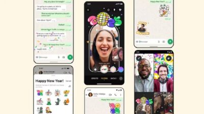 WhatsApp meluncurkan fitur bertema Tahun Baru.