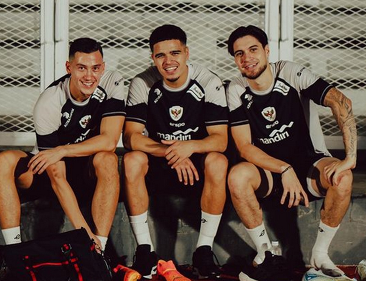 Para pemain Timnas Indonesia kala berlaga.