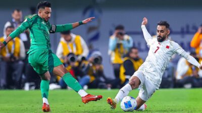 Timnas Bahrain menang 3-2 atas Arab Saudi di Gulf Cup 2024.