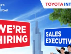 Bergabung dengan Toyota Intercom Padang, Lowongan Sales Executive Terbuka