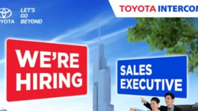 Bergabung dengan Toyota Intercom Padang, Lowongan Sales Executive Terbuka
