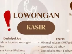 Buka Lowongan, Kamari Wellness.Official Cari Kasir Profesional, Ini Informasinya