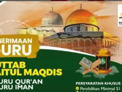 Bergabunglah dengan Kuttab Baitul Maqdis, Cari Guru Qur’an dan Guru Iman