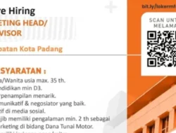 Bergabung dengan Mega Finance, Lowongan Marketing Head/Supervisor di Padang