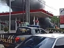 SPBU Tanggeung Terbakar, Empat Petugas Dilarikan ke Rumah Sakit