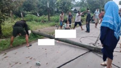 Tiang Listrik Tumbang