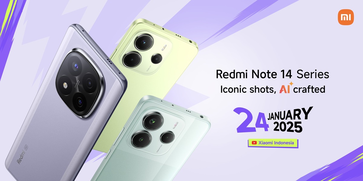 Redmi Note 14 Series akan diluncurkan di Indonesia pada 24 Januari 2025.