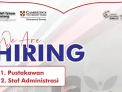 Kesempatan Kerja di SMP Telkom Padang, Pustakawan dan Staf Administrasi