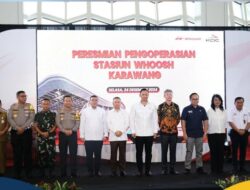 Wamen Ossy Hadiri Peresmian Stasiun Whoosh Karawang, Sekarang Waktu Tempuh Jakarta-Karawang 15 Menit Menggunakan Whoosh
