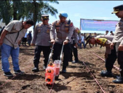 Dukung Swasembada Pangan, Polres Agam Tanam Jagung Tumpang Sari