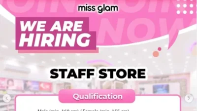 Ingin Berkarier di Dunia Fashion? Miss Glam Sedang Mencari Staff Store!