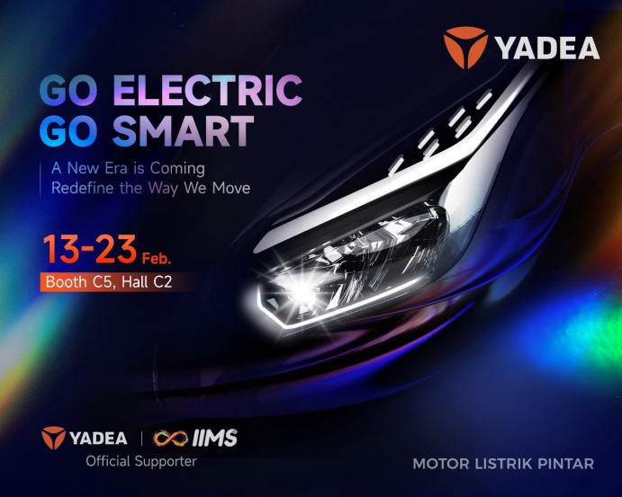 Yadea siap memperkenalkan produk terbarunya pada ajang Indonesia International Motor Show (IIMS)