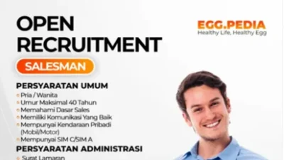 Karir Menanti di Egg.Pedia, Posisi Salesman Tersedia!