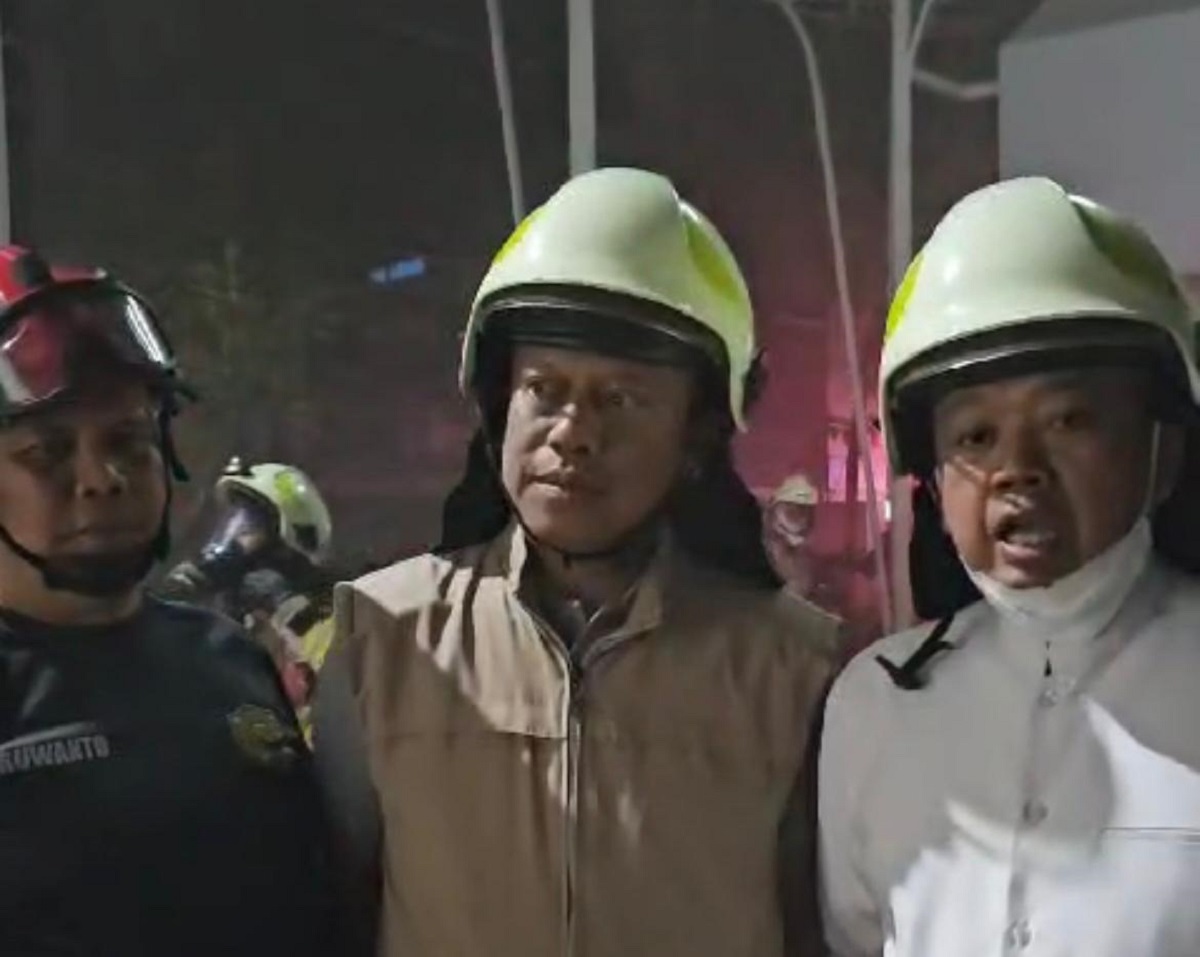 Insiden kebakaran terjadi di Kementerian ATR pada Sabtu malam, Pukul 23.000 WIB