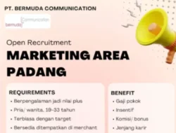 Dibuka! Lowongan Kerja Marketing Area di Merchant Wilayah Padang
