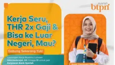 Daftar Sekarang! Bank BTPN Syariah Butuh Community Officer, Kesempatan Terbuka Lebar!