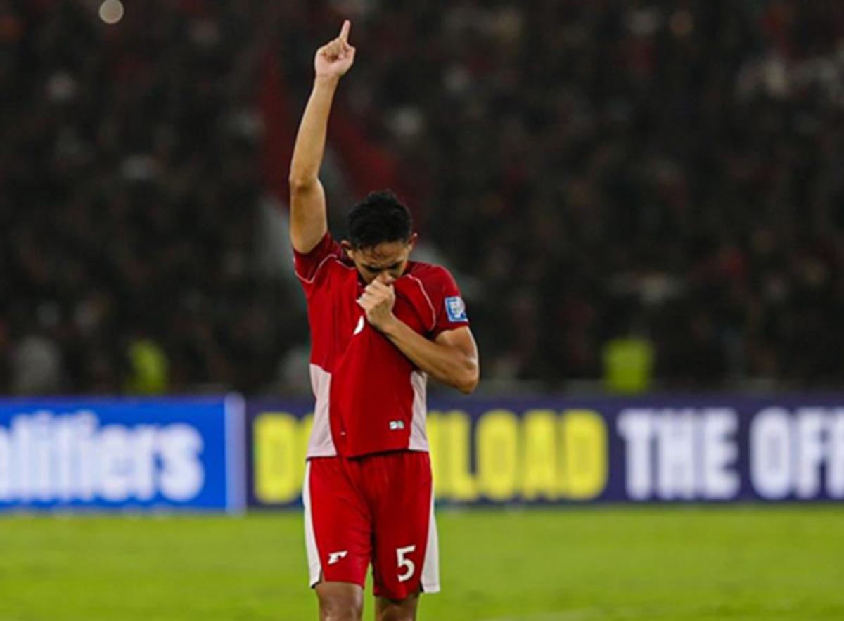 Rizky Ridho kala membela Timnas Indonesia.