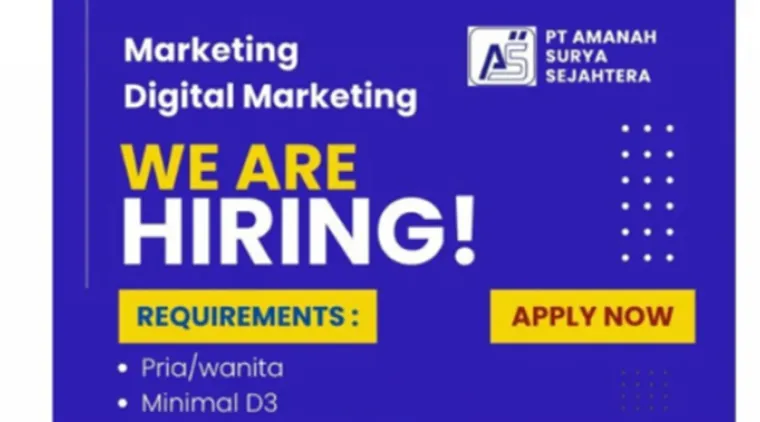 Job Alert! PT. Amanah Surya Sejahtera Cari Marketing & Digital Marketing Berbakat