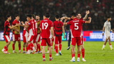 Suasana laga Timnas Indonesia vs Bahrain di SUGBK.