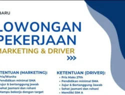 Bergabung dengan Tjahaja Baru! Lowongan Marketing & Driver Dibuka