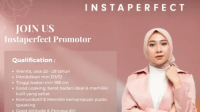 Gabung dengan Instaperfect! Lowongan Promotor Beauty Specialist Dibuka