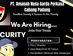 Bergabunglah dengan PT. Amanah Nusa Garda Perkasa! Lowongan Satpam Dibuka
