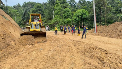 Jalan Cipanas-Ciparay Banten Kembali Bisa Dilalui Setelah Longsor
