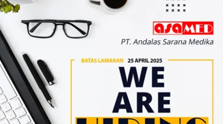 Lowongan Kerja PT Andalas Sarana Medika, Dibuka Posisi Marketing Executive, Cek Syaratnya di Sini!