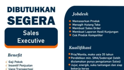 Bergabunglah dengan PT Adidaya Andalan Asia sebagai Sales Executive dan Tumbuh Bersama Perusahaan Kelas Dunia.